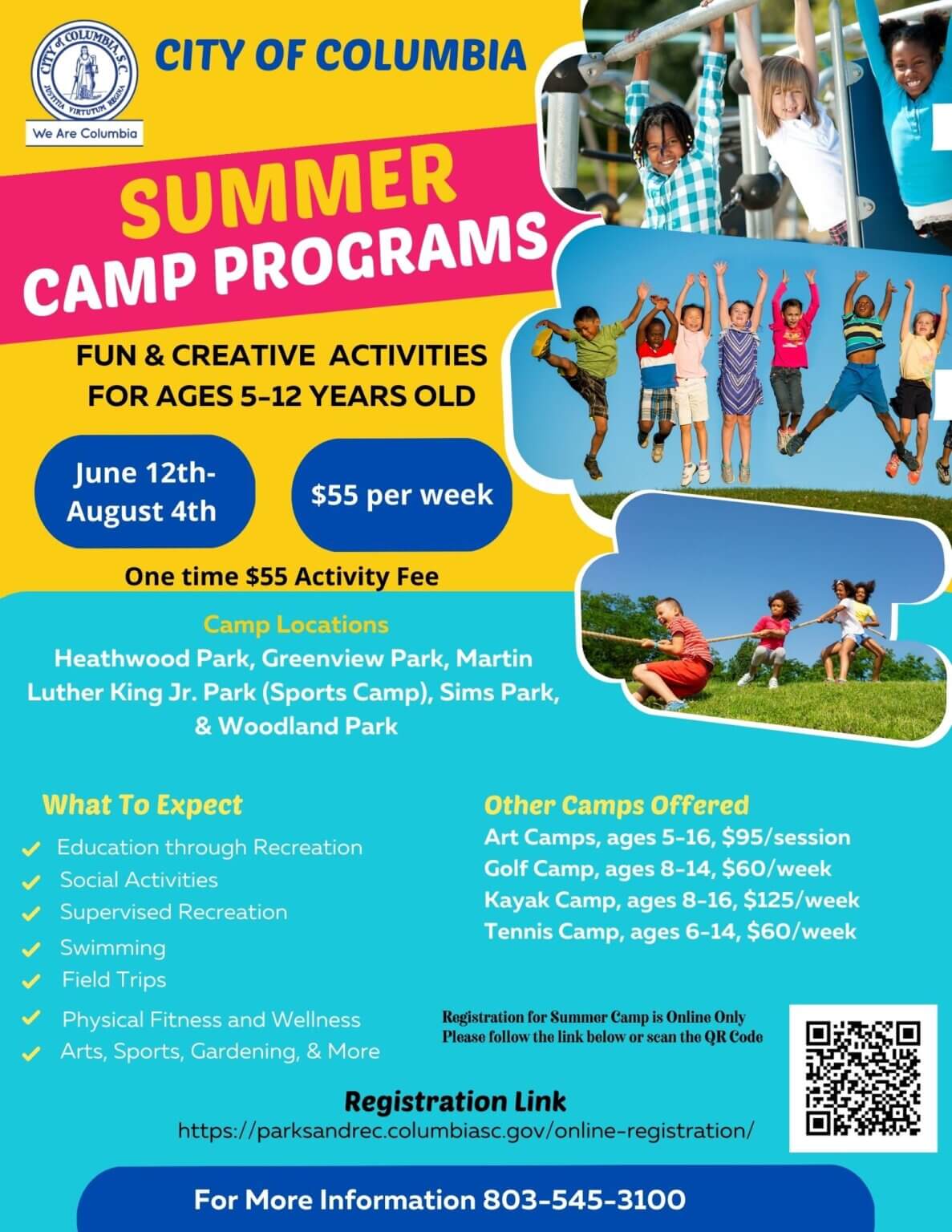 Summer Camp 2023 Parks & Recreation